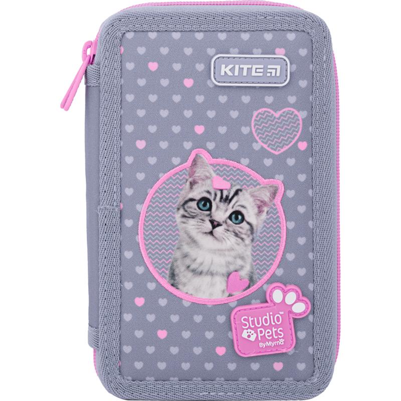 Пенал без наполнения Kite Studio Pets 2 отделения (SP22-623)