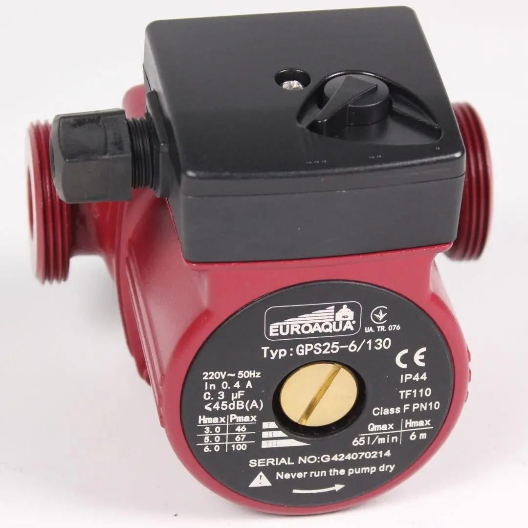 Циркуляционный насос Euroaqua GPS 25-6S/130 с гайкой (30082999)