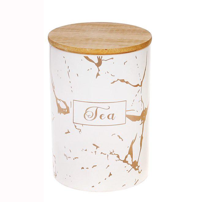 Банка керамическая Flora Tea с бамбуковой крышкой 0,8 л (31881)