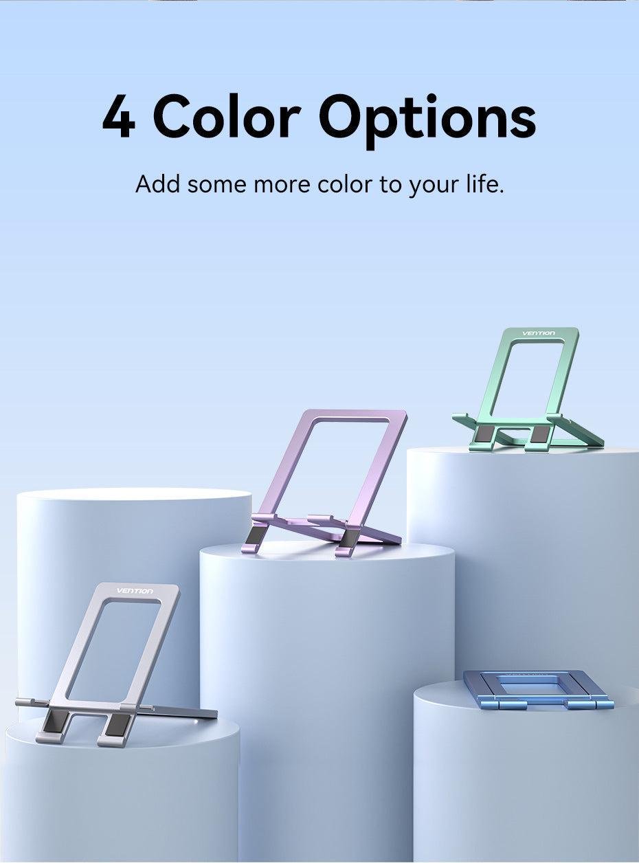 Подставка для телефона Vention настольная металлическая складная алюминиевая Фиолетовый (KCZV0) - фото 10