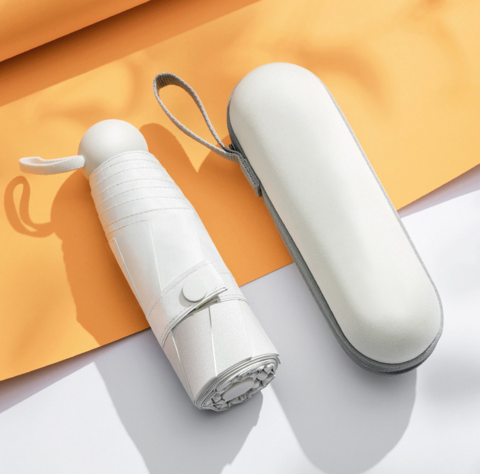 Парасоля складна 5499 95 см Бежевий (4228333)