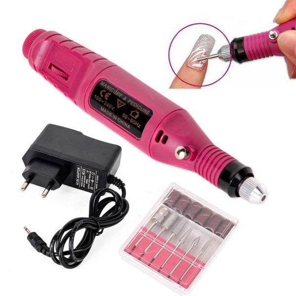 Портативна фрезер-ручка для манікюру ZS 100 pink Nail Dryer DM-100 - фото 3