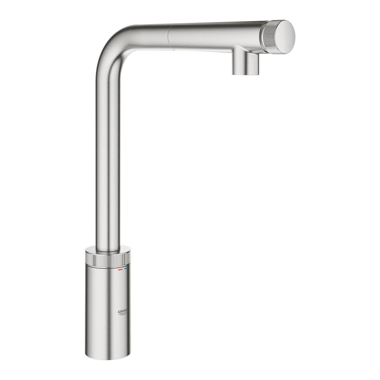 Смеситель для кухни Grohe Minta SmartControl 31613DC0 с видвижной лейкой Сатин (113386)