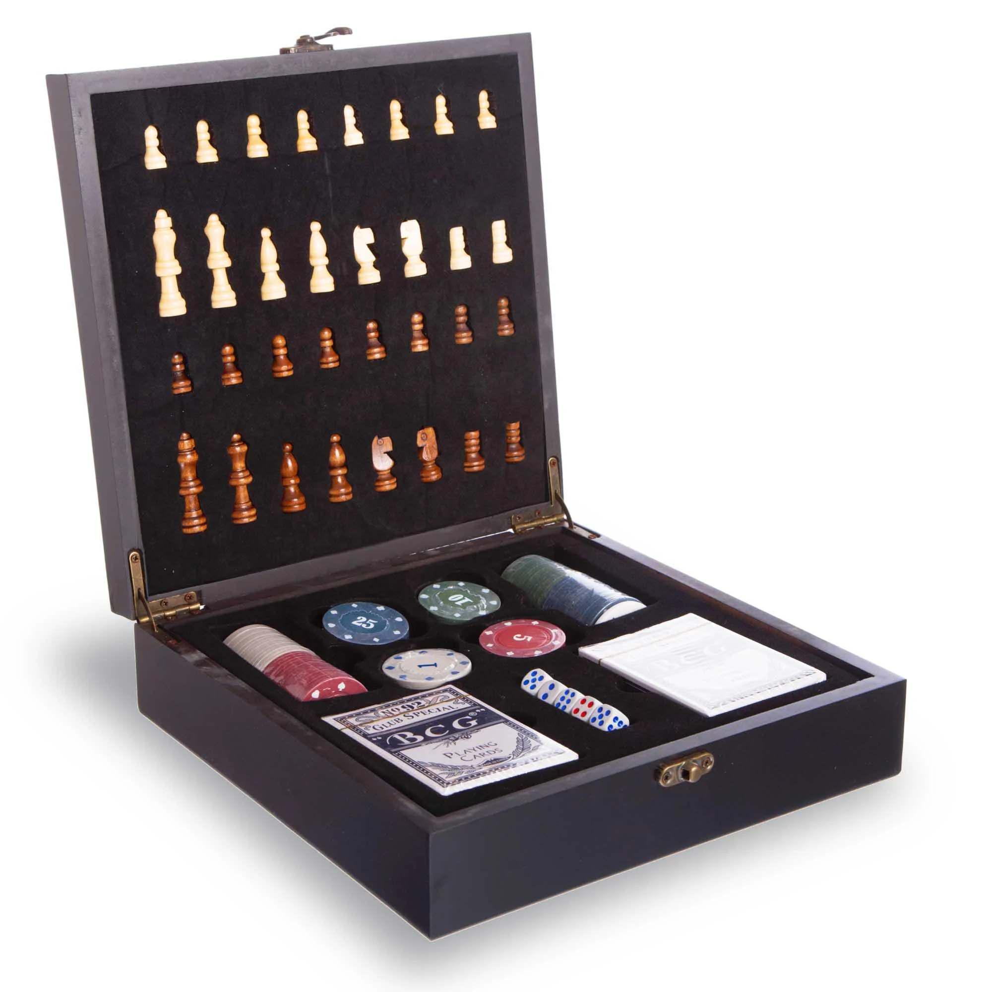 Набор Casino 3в1 шахматы/покер/карты (18261928)