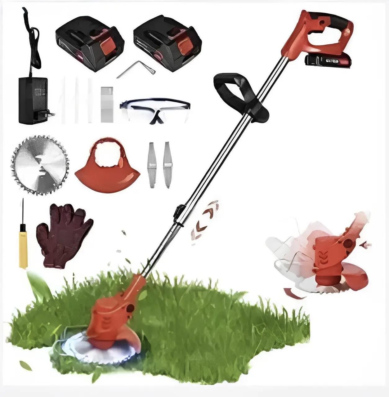 Триммер аккумуляторный для травы DaoLong на 2 аккумулятора (25344398) - фото 2 Триммер аккумуляторный для травы DaoLong на 2 аккумулятора (25344398) - фото 2