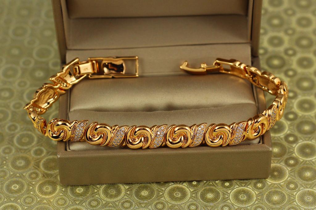Браслет Xuping Jewelry Мальвы 19 см 8 мм Золотой (31916633) Браслет Xuping Jewelry Мальвы 19 см 8 мм Золотой (31916633)