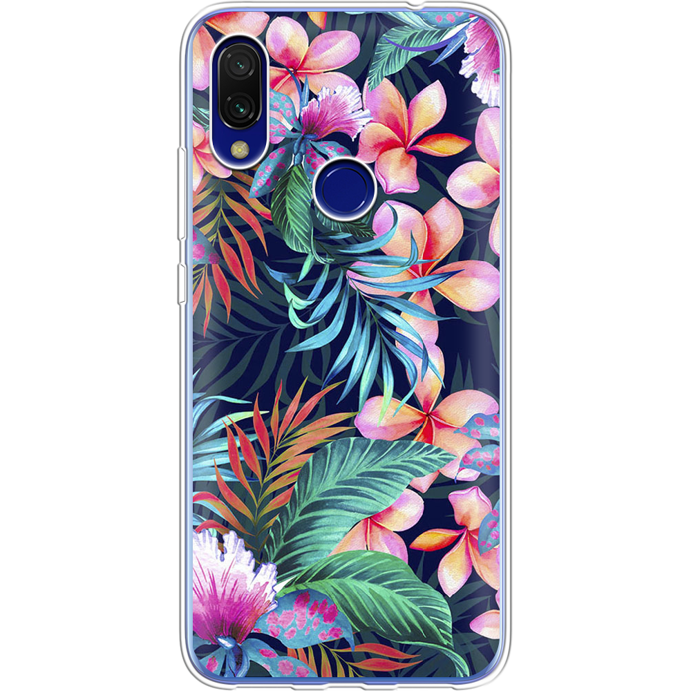 Чохол Boxface Xiaomi Redmi 7 flowers in the tropics Прозорий силікон (36506-up1971-36506)