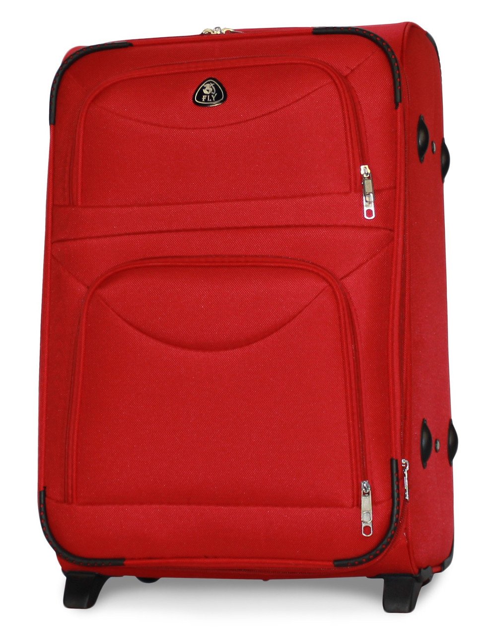 Чемодан тканевый Fly 6802 средний на 2 колесах 64х43х27 см 60 л Бордовый