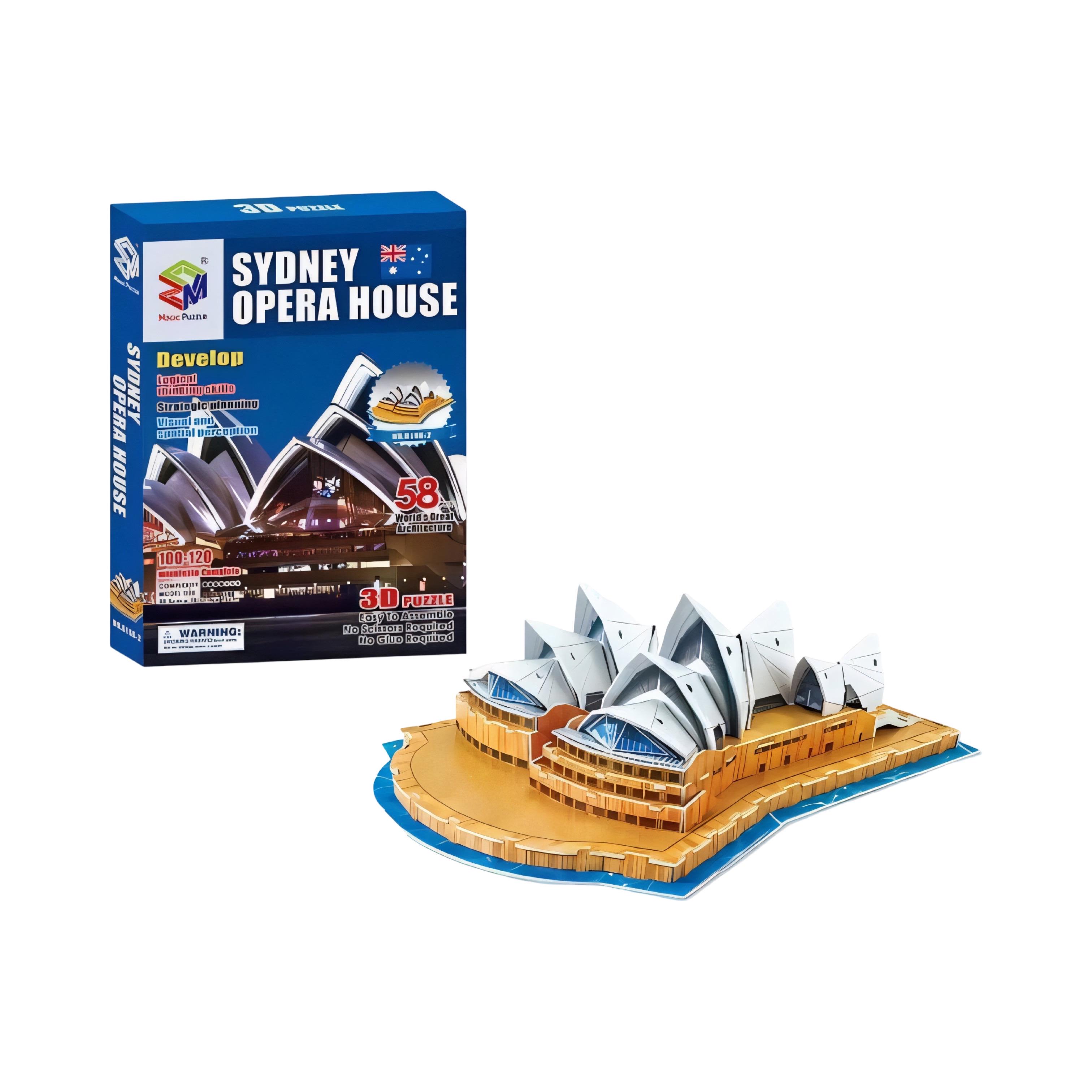 Пазл 3D Сиднейский оперный театр G 168-2 58 эл. от 6 лет (31394233) Пазл 3D Сиднейский оперный театр G 168-2 58 эл. от 6 лет (31394233)