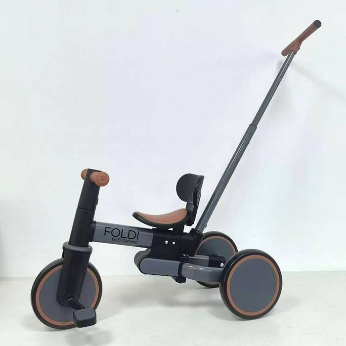Велосипед трехколесный El Camino Foldi с ручкой (ME 1202 Graphite)
