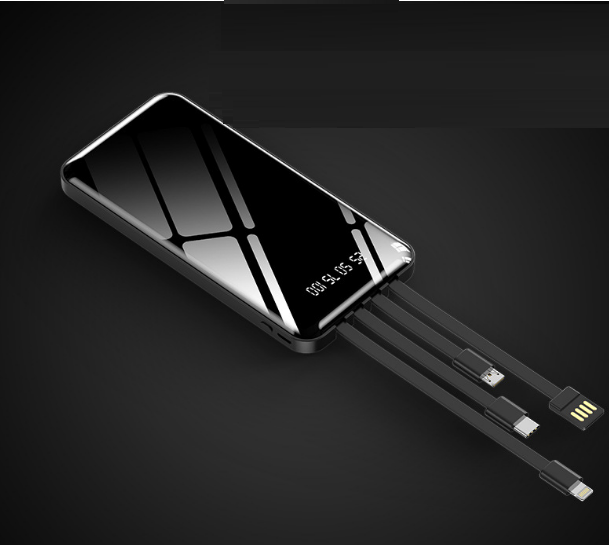 Повербанк з вбудованими шнурами 10000 mАh (1338) - фото 4 Повербанк з вбудованими шнурами 10000 mАh (1338) - фото 4