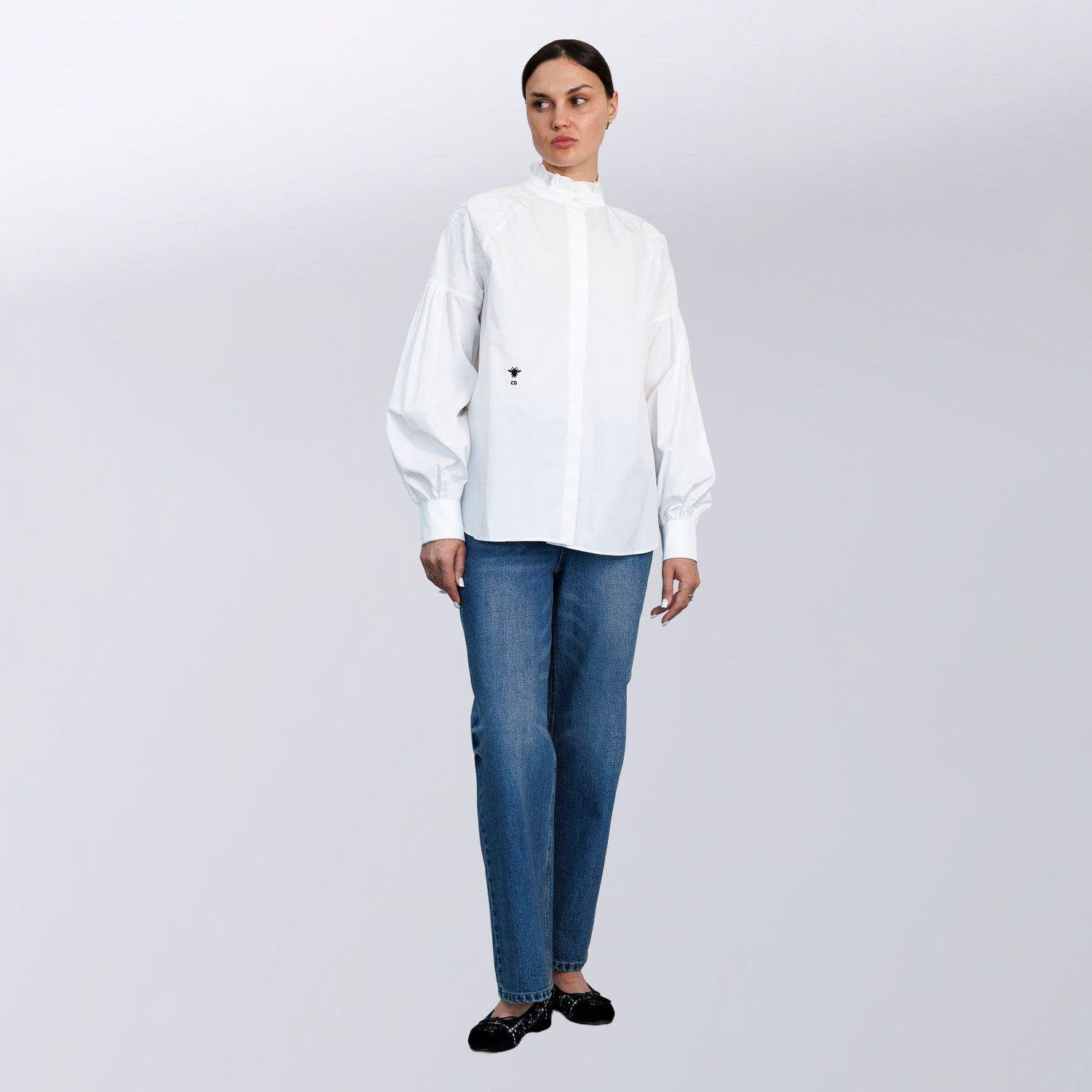 Блузка жіноча повсякденна Christian Dior M Білий (2797308091) - фото 2 Блузка жіноча повсякденна Christian Dior M Білий (2797308091) - фото 2