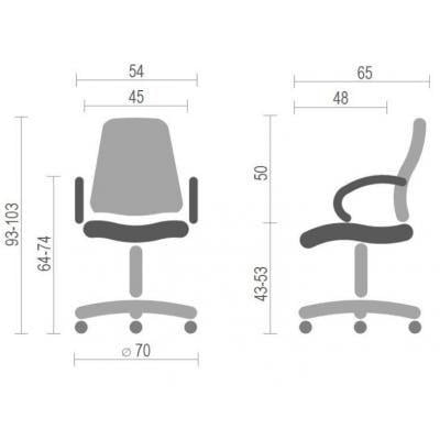 Офісне крісло АКЛАС Тіто CH TILT Чорний (07314) - фото 6