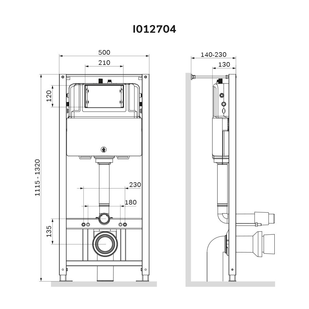 Инсталляционная система для унитаза AM.PM Pro I012704 (130393) - фото 2