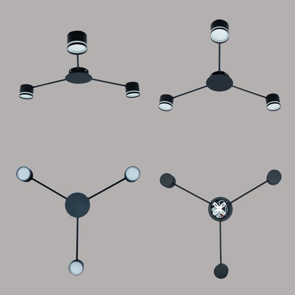 Люстра ESLLSE GUSTAV 3R 850x85 мм на 3 лампи GX53 Чорний (10489) - фото 3 Люстра ESLLSE GUSTAV 3R 850x85 мм на 3 лампи GX53 Чорний (10489) - фото 3
