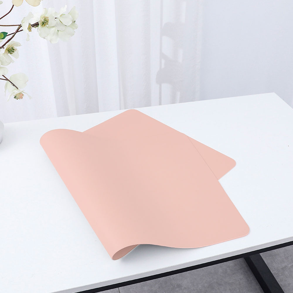 Коврик для мышки кожзам двусторонний розовый 3 мм 300x600 мм Розовый (20893)