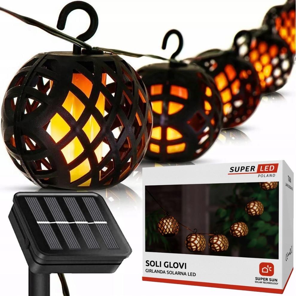 Гирлянда уличная Flame Lantern с эффектом пламени IP65 SuperLED 20 фонариков 20 м (33977500)