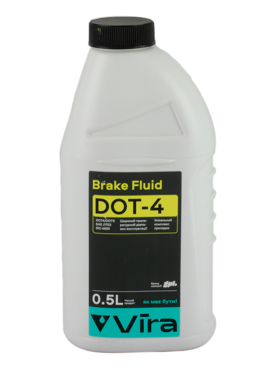 Рідина гальмівна Vira Brake Fluid Dot-4 0,5 л