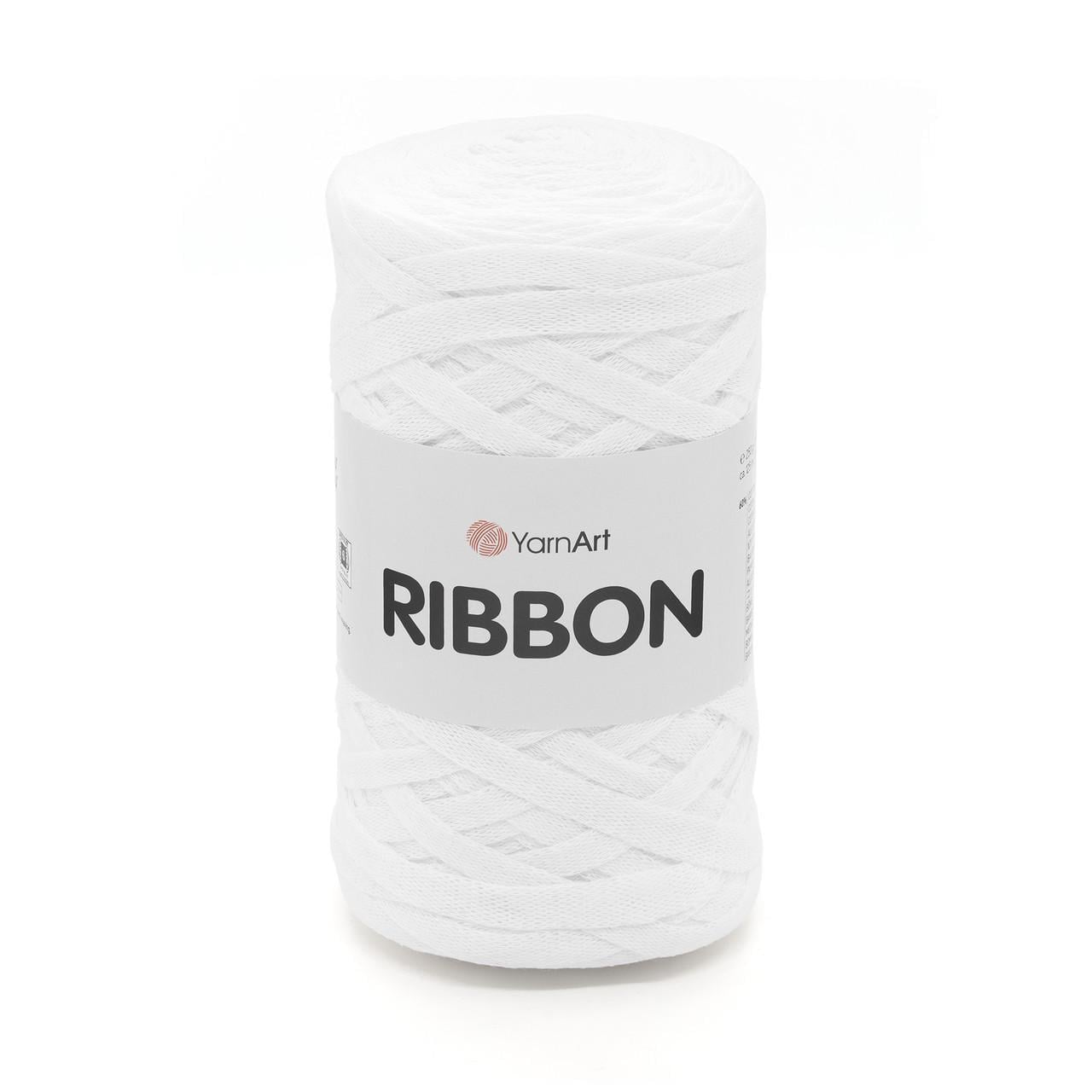 Пряжа ленточная для макраме YarnArt Ribbon 250 г Белый №751 (2679546121)