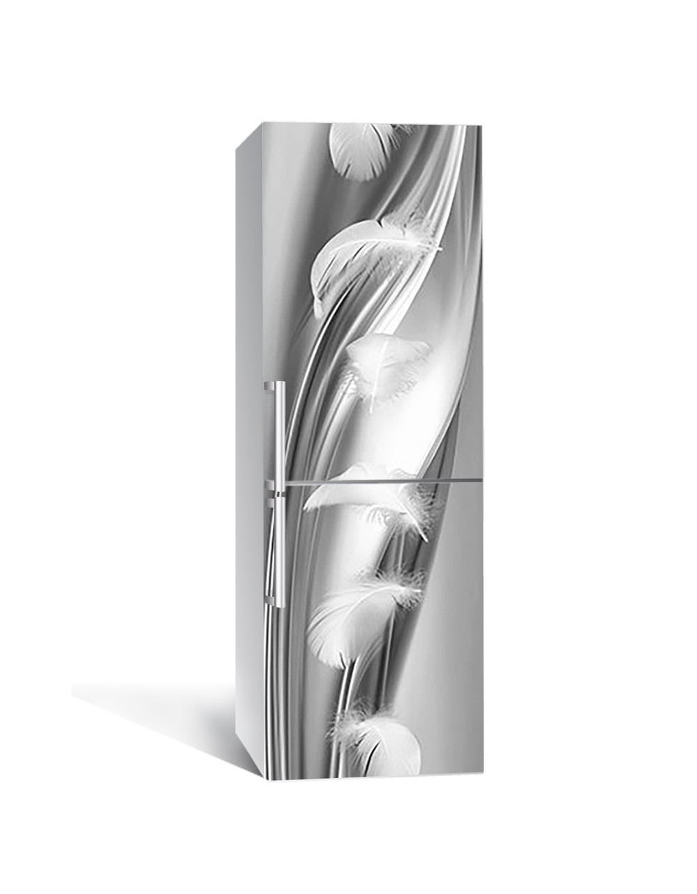 Наліпка 3D на холодильник Zatarga "Гусяче перо" вінілова 650х2000 мм Наліпка 3D на холодильник Zatarga "Гусяче перо" вінілова 650х2000 мм