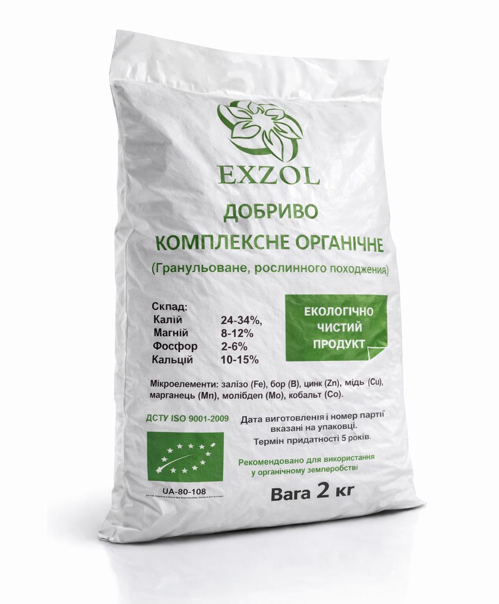 Добриво Exzol комплексне калійно-фосфорне органічне 2 кг (2231)
