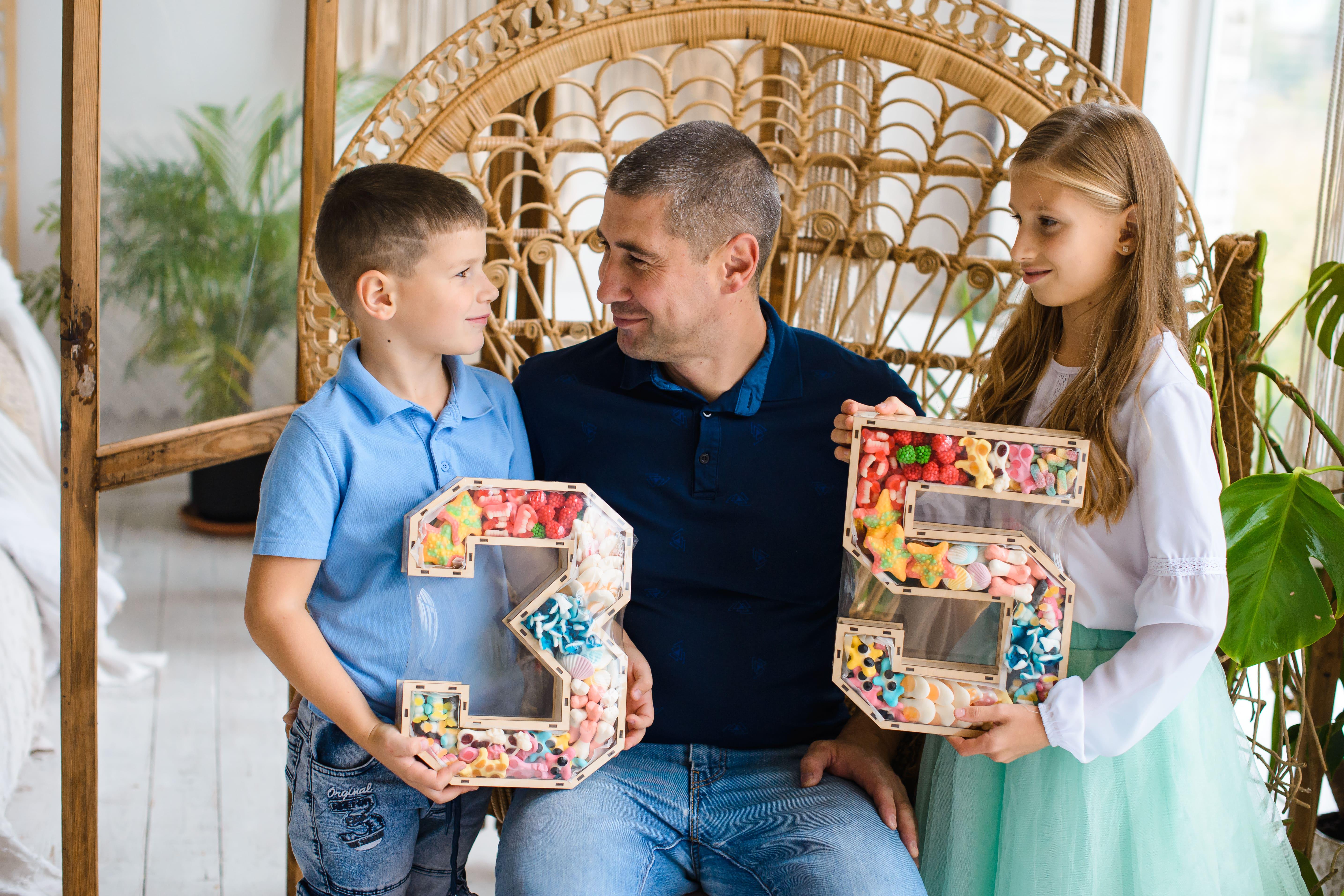 Подарунковий бокс солодкий Цифра 3 з желе (2508065637) - фото 2