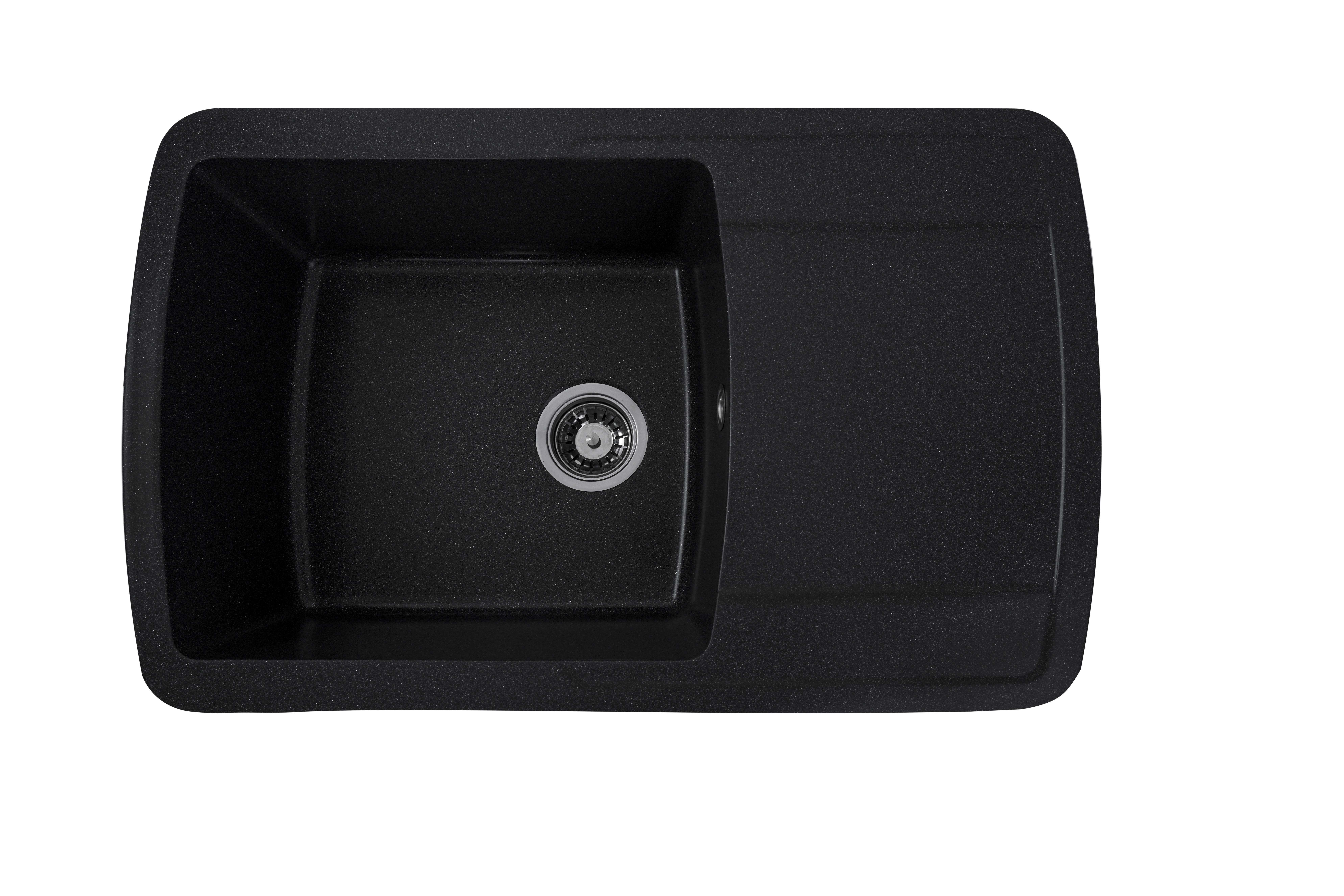 Мийка для кухні Platinum 7749 Roma граніт глянець Антрацит