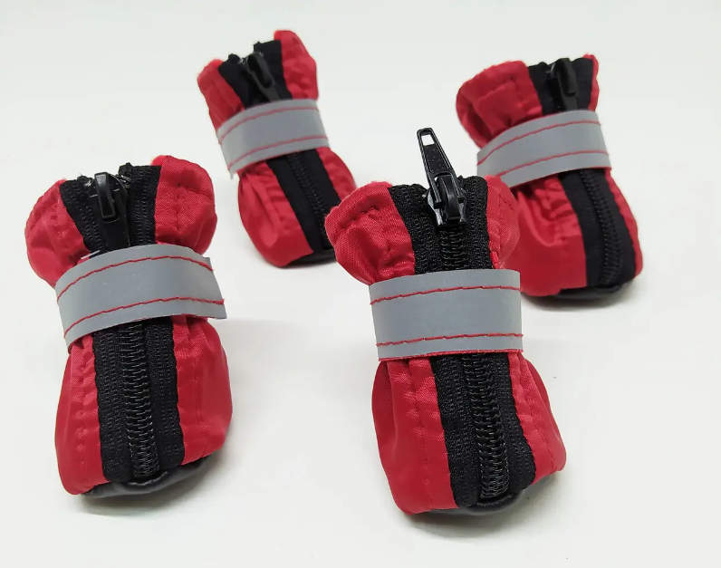 Ботинки для собак №2 на флисе 5,5х8х13 см Красный (00000007174)