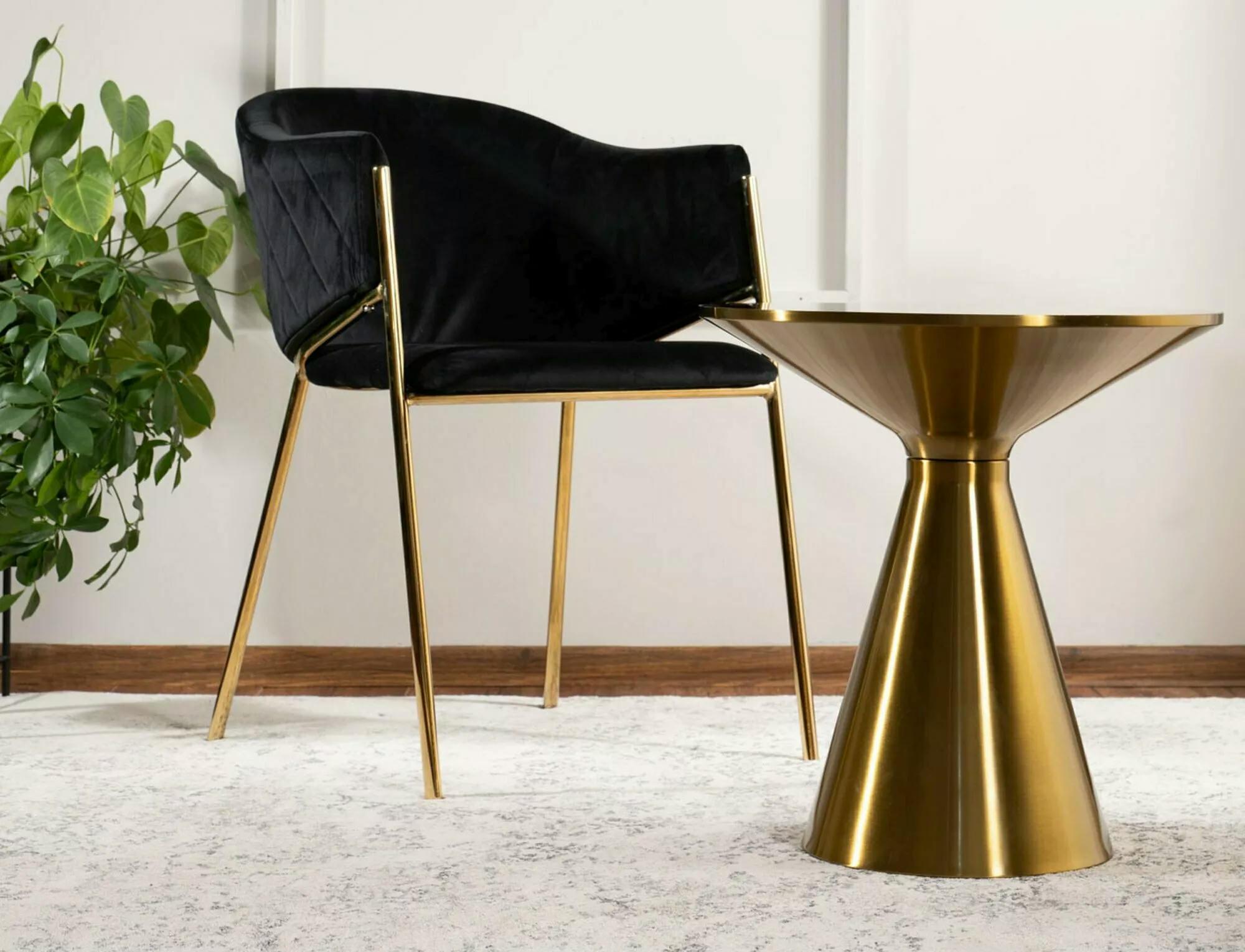 Журнальный столик Signal SETI 50x53 см Черный/Золотой (SETICZL) - фото 2 Журнальный столик Signal SETI 50x53 см Черный/Золотой (SETICZL) - фото 2