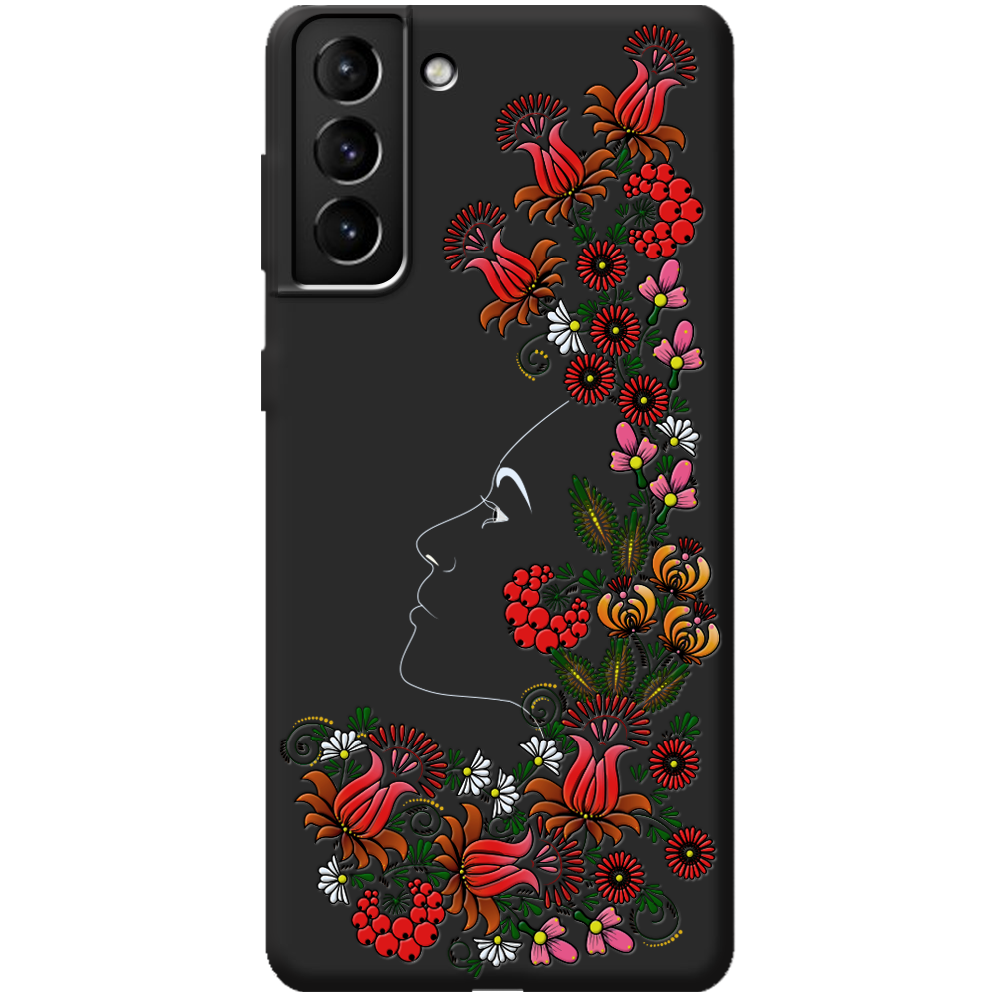 Чехол BoxFace Samsung G996 Galaxy S21 Plus 3D Ukrainian Muse Черный силикон (41718-bk64-44006)