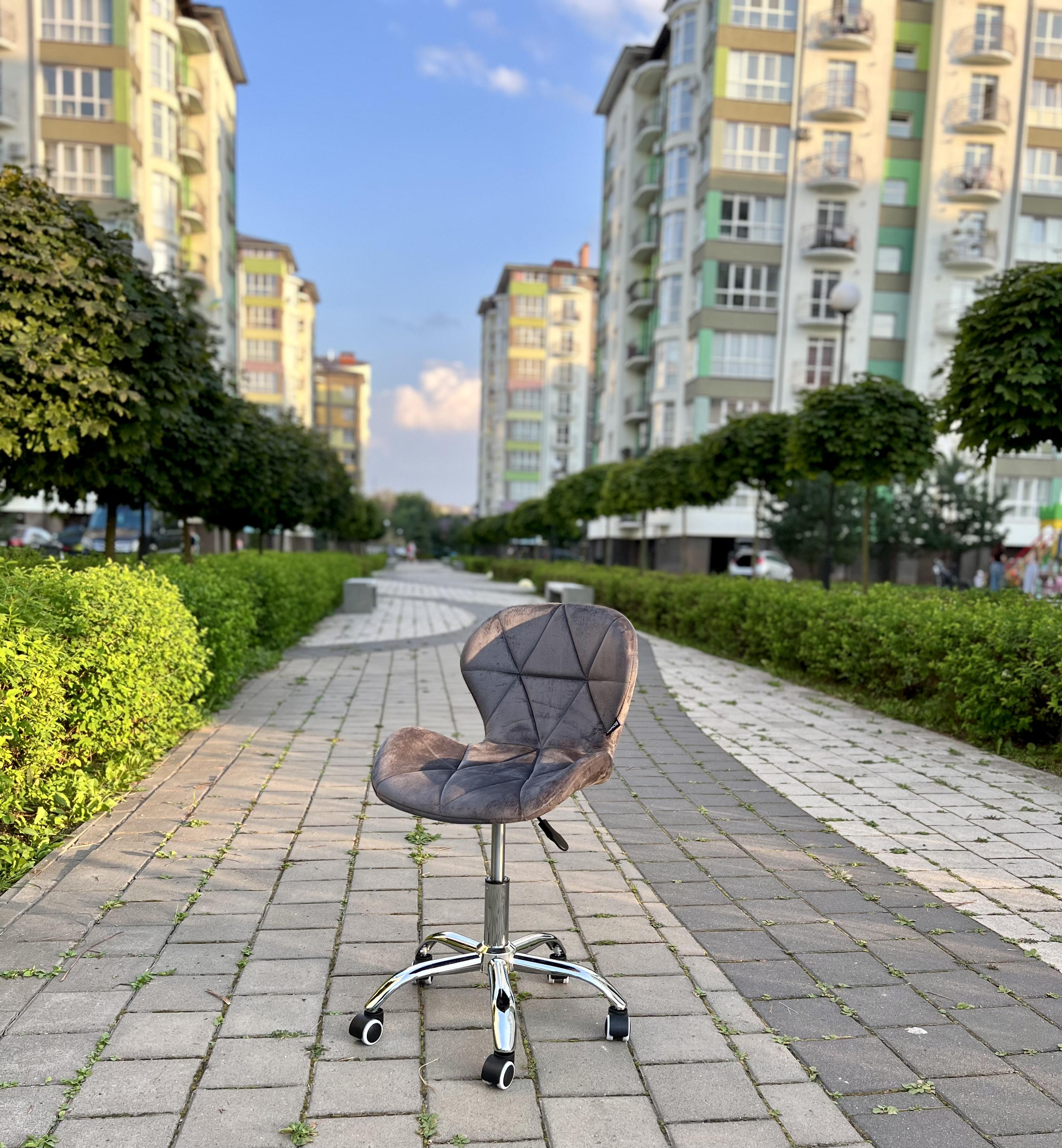 Крісло офісне комп'ютерне на колесах Bonro B-531 Велюр Сірий (4428) - фото 8 Крісло офісне комп'ютерне на колесах Bonro B-531 Велюр Сірий (4428) - фото 8