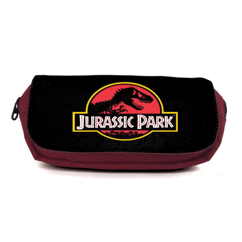 Пенал школьный Парк Юрского Периода 005 Jurasic Park JRP-005 Бордовый (1480995314)