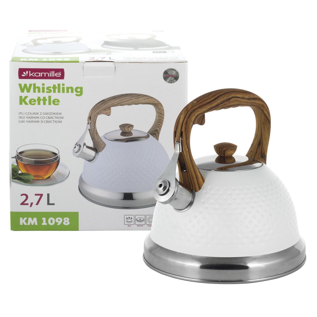 Чайник Kamille 2,7 л Белый (KM-1098) - фото 4 Чайник Kamille 2,7 л Белый (KM-1098) - фото 4