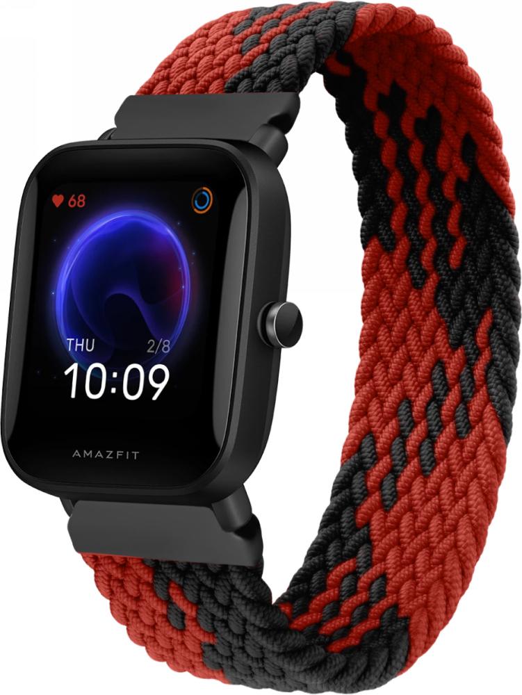 Ремінець Solo Loop Multi для Amazfit Bip U (135 мм) Black Red (25175-44)