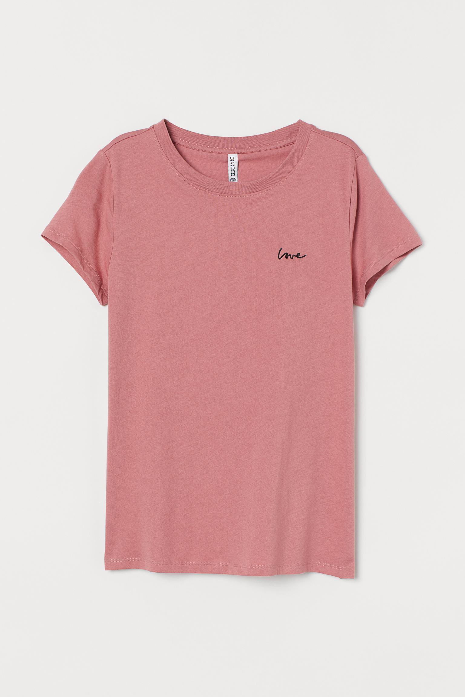 Футболка H&M XXS Розовый (18117174909)