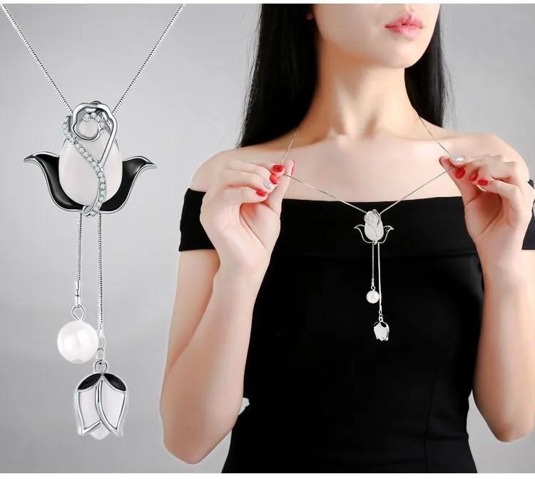 Кулон кольє Дотик троянди Срібний (2562598626) - фото 3 Кулон кольє Дотик троянди Срібний (2562598626) - фото 3