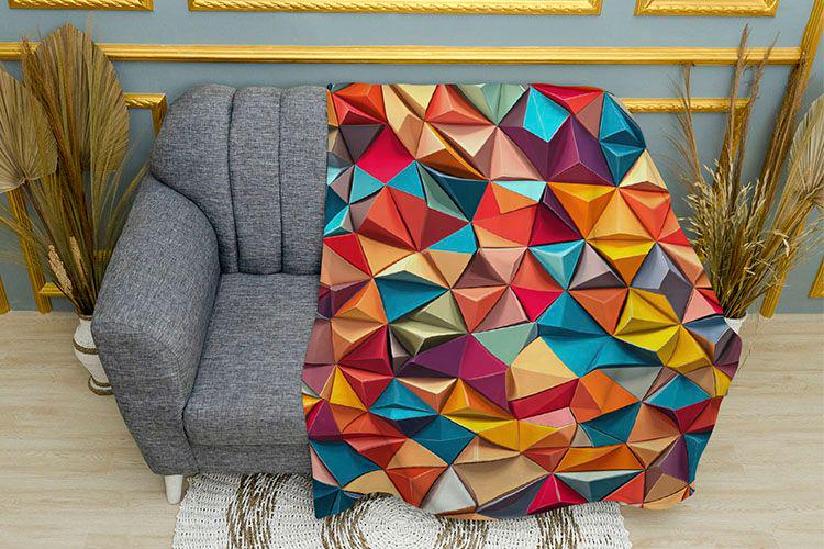 Плед 3D Art Mosaic плюш двошаровий 150х210 см (114345-3)