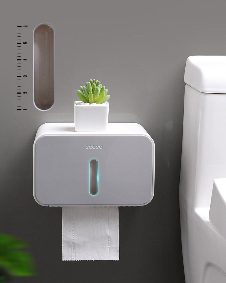 ᐉ Держатель-бокс для туалетной бумаги ECOCO E1903 Gray • Купить в Киеве ...