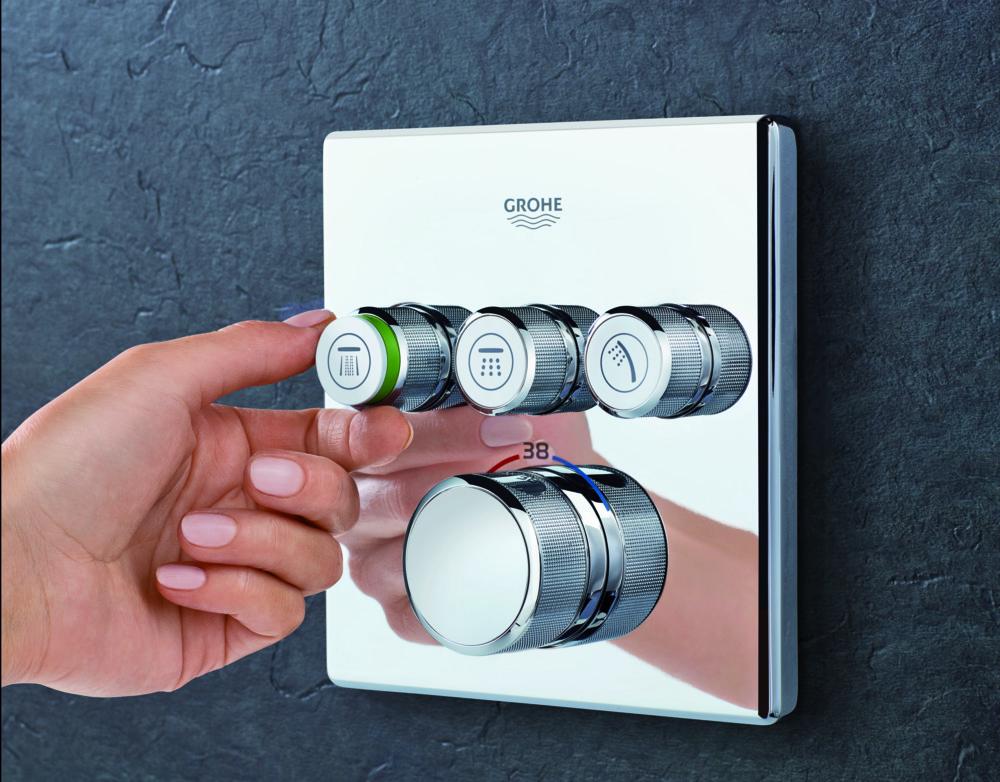 Термостат скрытого монтажа Grohe Grohtherm SmartControl на 3 потребителя (29126000) - фото 8