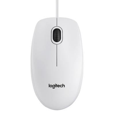 Компьютерная мышка Logitech B100 White (910-003360)