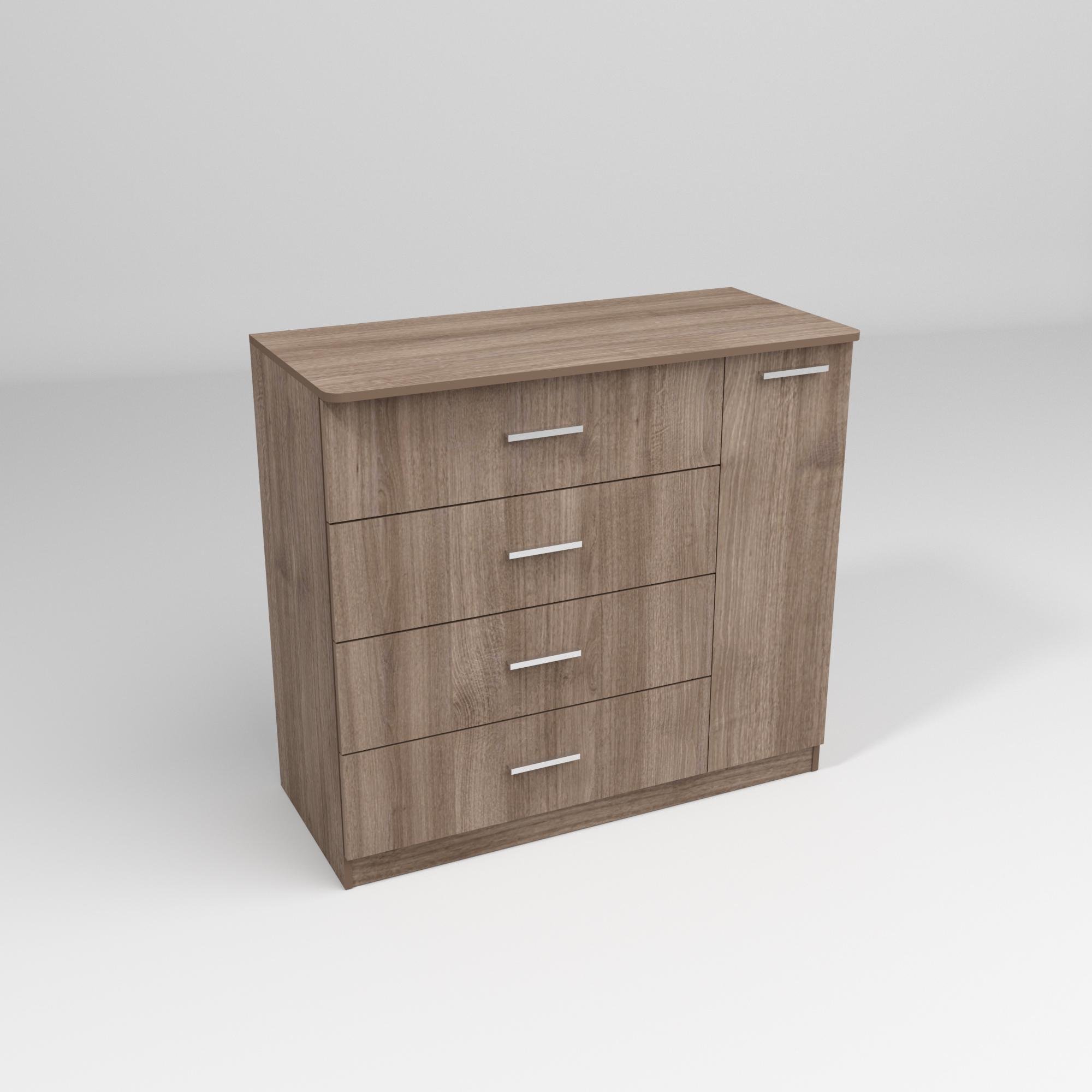 Комод Сабріна №2 1100х500х1000 мм Дуб Шамони Темный (12098)