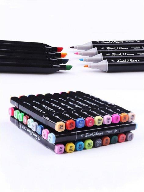 Набор скетч-маркеров Touch для рисования двусторонние 168 шт. (28215342) - фото 6
