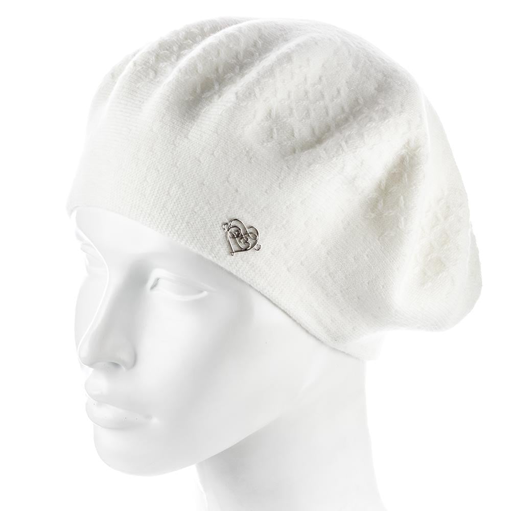 Берет женский Zolly ZH249 двойной шерстяной Молочный (154087)