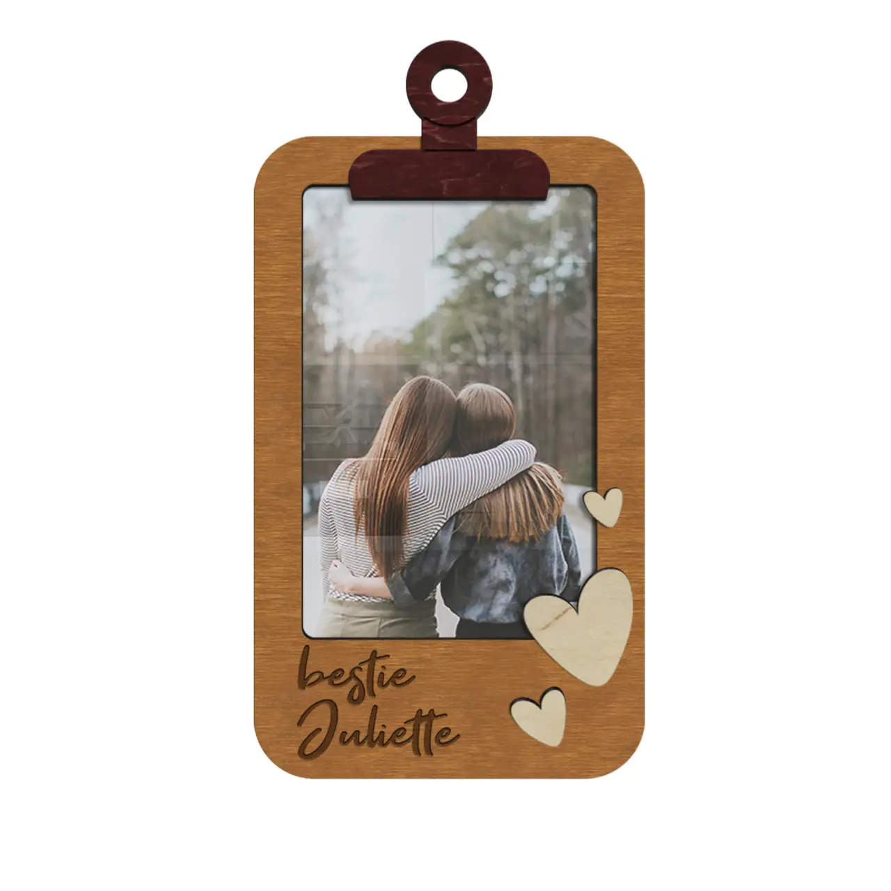 Фоторамка-планшет персонализированная на 1 фотографию Светло-коричневый (clothespins_hearts_4x6-3) - фото 1 Фоторамка-планшет персонализированная на 1 фотографию Светло-коричневый (clothespins_hearts_4x6-3) - фото 1