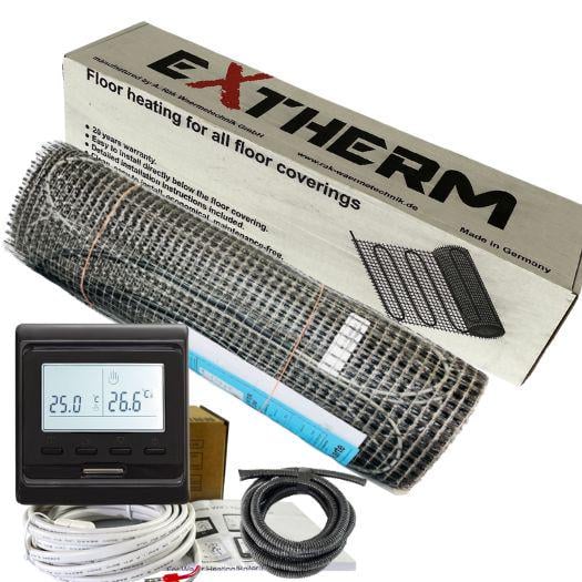 Мат нагревательный Hemstedt DH под плитку 1,5 м2/Терморегулятор программированный Черный (50004)