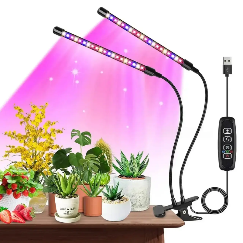 Фитолампа светодиодная с прищепкой полного спектра 25 Вт (2499968294) - фото 3 Фитолампа светодиодная с прищепкой полного спектра 25 Вт (2499968294) - фото 3