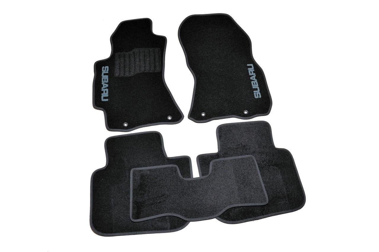 Коврики автомобильные ворсовые в салон для Subaru Legacy/Outback 2009-2013 5 шт. Черный (BLCCR1587)
