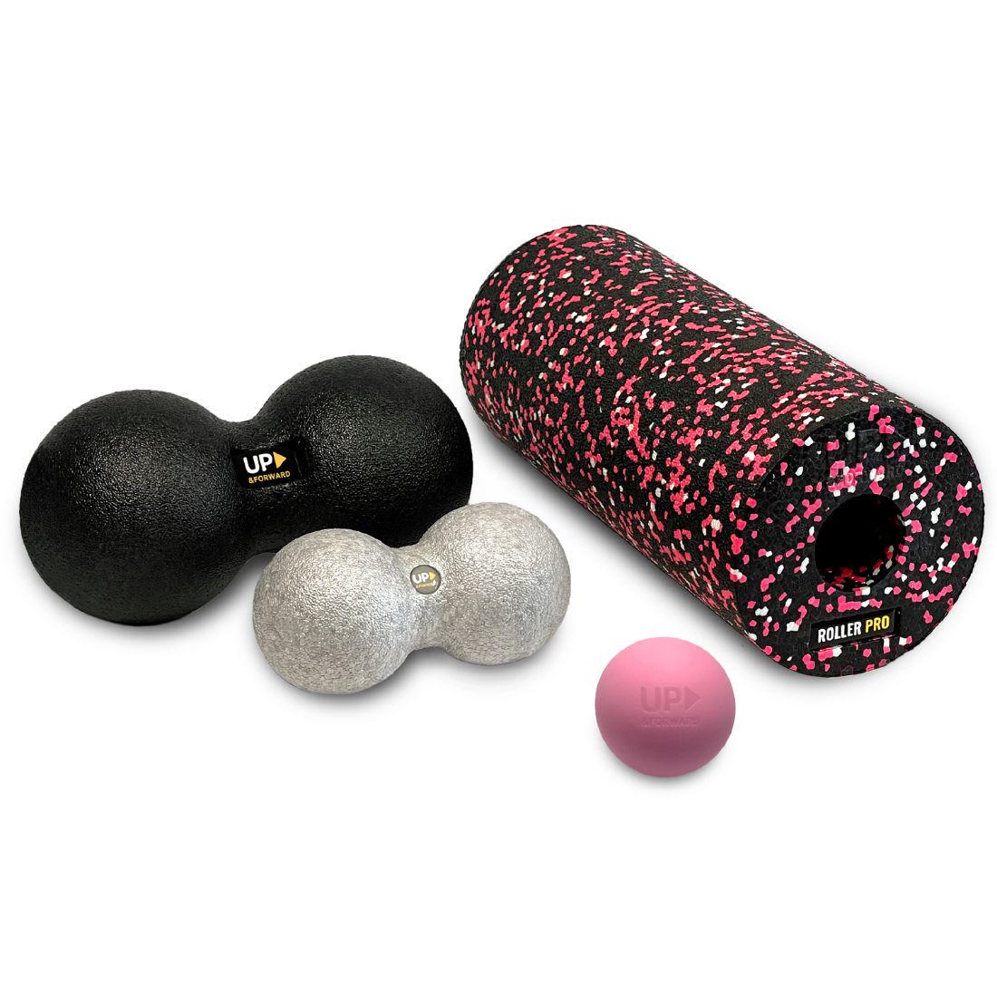 Ролик массажный/мяч двойной/массажный мяч UP & FORWARD MAX Pink Ролик массажный/мяч двойной/массажный мяч UP & FORWARD MAX Pink