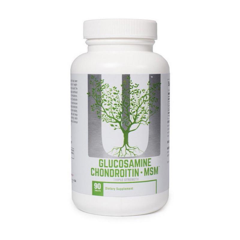Комплекс для суставов и связок Universal Glucosamine Chondroitin MSM Naturals 90 капс. (18166-01)