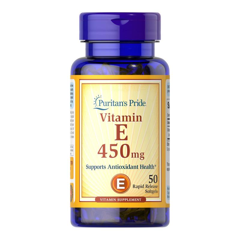 Витамин E Puritan's Pride Vitamin E 450 mg 1000 IU 50 капс. (07441-01)